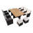 10 - Person Wicker Patio Dining Set with Rectangular Table , Cushions Included-87547734-87547735