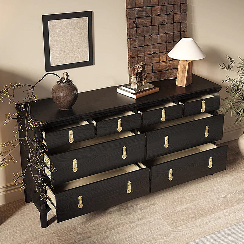 Armoire de rangement American Retro, Noir