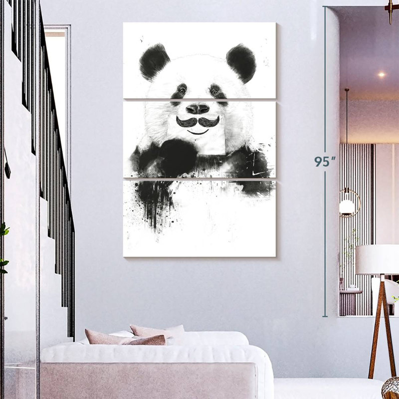 Brampt Funny Panda, 74'' H x 48'' W