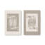 Ensemble de 2 cartes sur toile beige-252579840