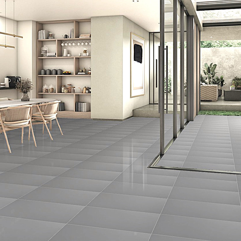 True Story Polished 12'' W x 24'' L Porcelain Throughbody Singular Tile, Pewter