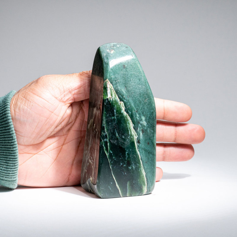 Polished Nephrite Jade Freeform from Pakistan (1.3 Lbs)