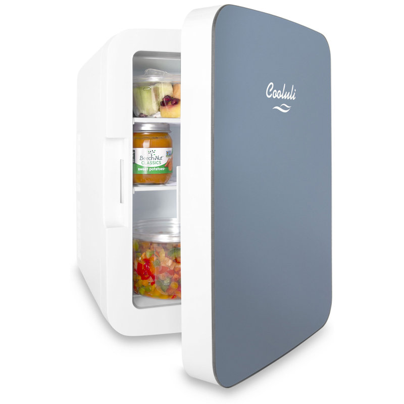 Cooluli Infinity 0.35 Cubic Feet Portable Countertop Mini Fridge, Blue