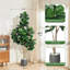 Figuier artificiel 4/5/6 / 7FT en pot, ficus réaliste pour décoration de bureau à domicile, cadeau de pendaison de crémaillère-2055553606-2055553607