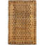 Tapis décoratif de laine brun clair 5 pi 10 po x 9 pi 2 po one-of-a-kind Brabazon noué à la main New Age