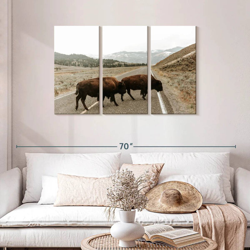 Brampt Buffalo Crossing Highway, H 36 po x l 57 po