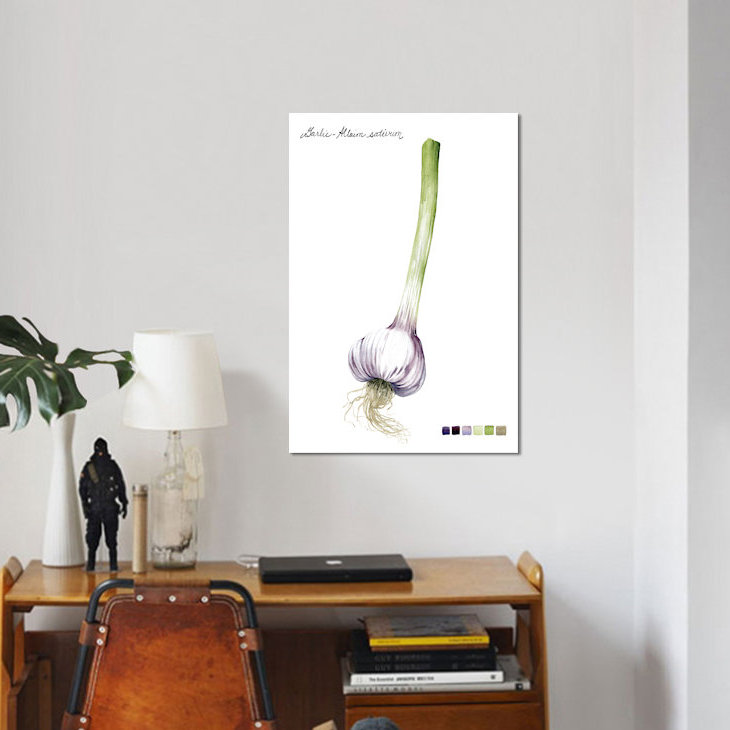 «Root Légume I», impression sur toile, H 12 po x l 8 po x P 0,75 po, Pas de tapis, Toile tendue