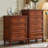 Deep Cherry Solid Wood Accent Cabinet