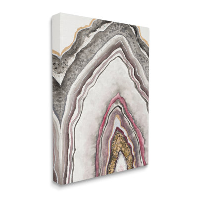 Motif d'arche de roche rose neutre Geode