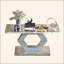Miroir d'entrée hexagonal en cristal Sparkling