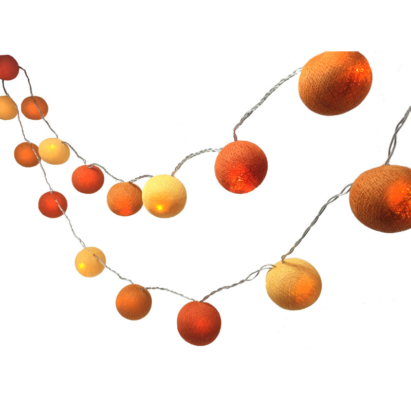 Misti LED Cotton Ball String Light, 30 Lamps - 8 Metre Long