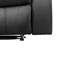 Causeuse noire en cuir Vegan-1741897992