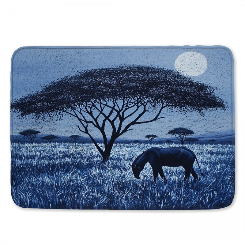 Tapis de bain Blue Savanna, L 24 po x L 17 po