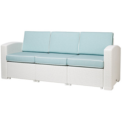 78.3 " W Straight Patio Sofa with Cushions