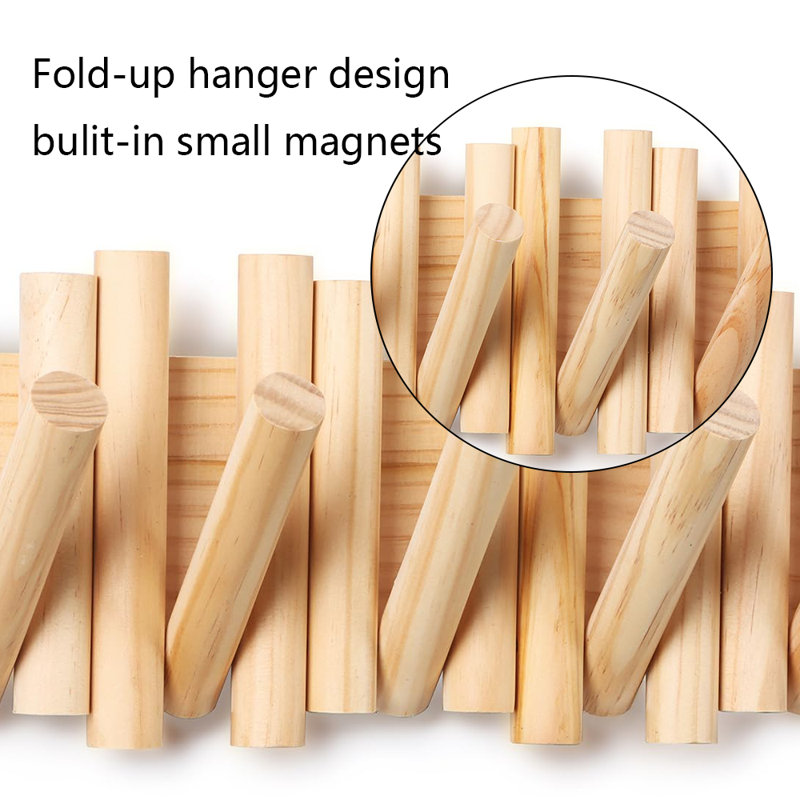 Wall Mounted Coat Rack, Natural