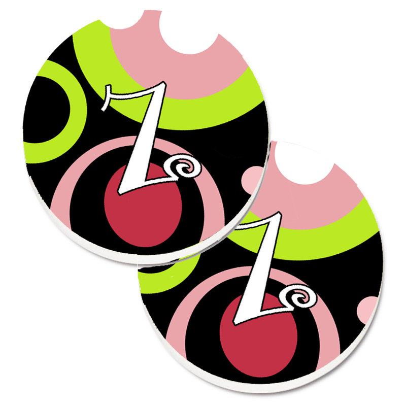 Sous-verre de voiture monogramme, T