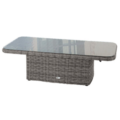 Bestla Rectangular Metal Outdoor Dining Table , 150cm cm W 80cm cm D