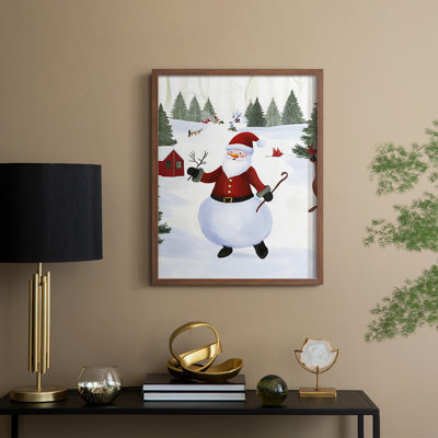 «Christmas Holiday Art», reproduction encadrée CC XXVI - bois massif