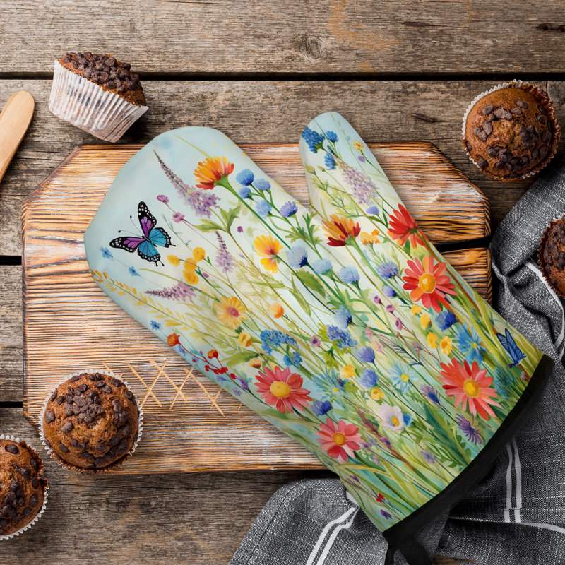 Spring Shine Oven Mitt Cotton Twill