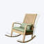 Chaise berçante tissée en PE