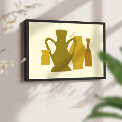 Posing Pottery I -Framed Print - Restickable
