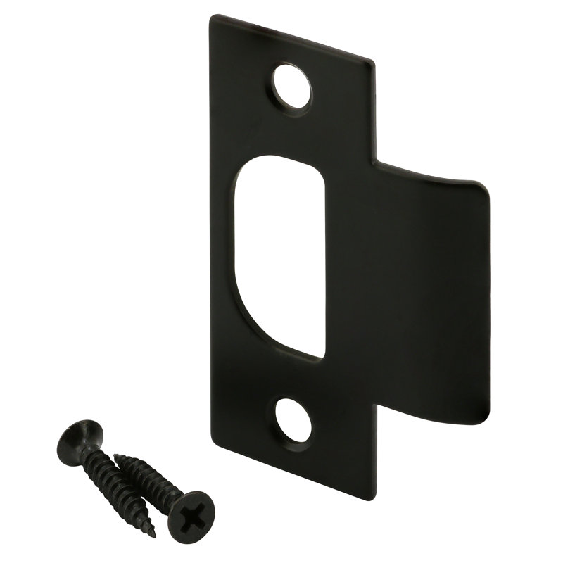 Prime-Line T-strike, Matte Black Finish (Single Pack)