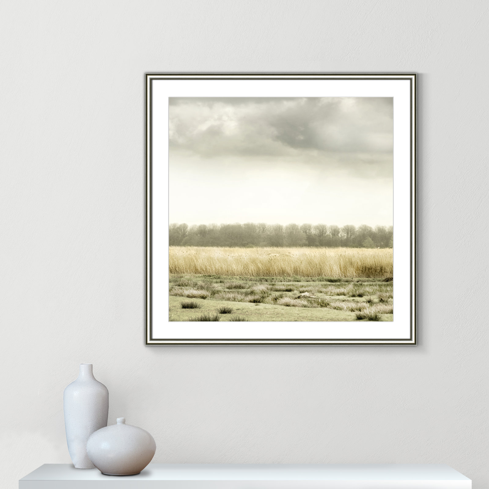 Henri "Meadowland" Print by Danita Delimont, 32" H x 32" W, Silver