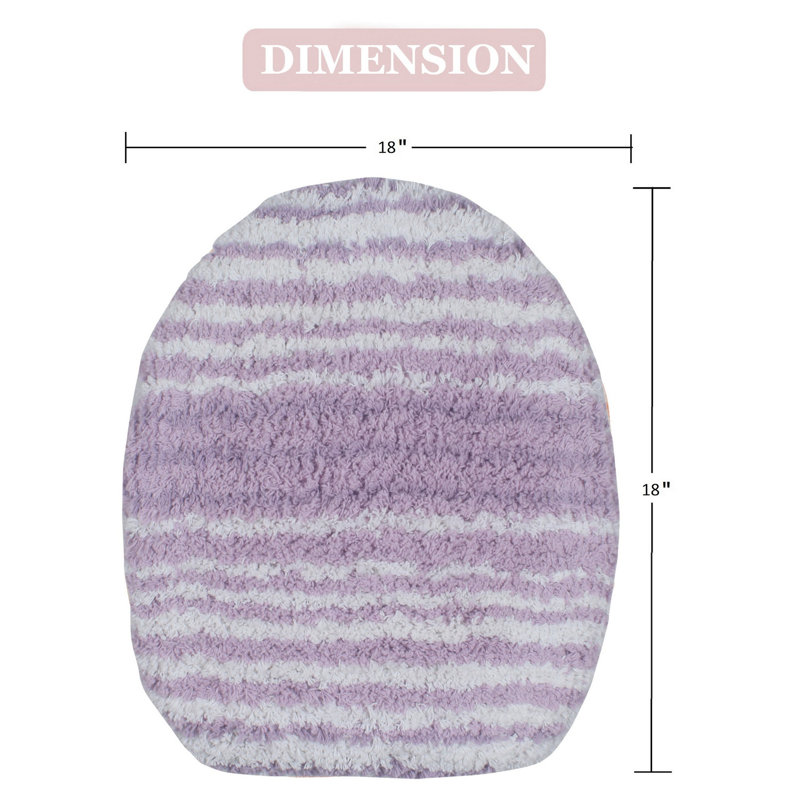 Griffie Toilet Lid Cover, Purple