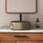 CASAINC Maple 17'' Concrete Circular Bathroom Sink-86669235