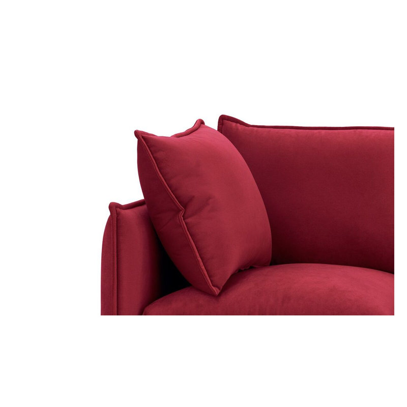 Neptali 2 Seater Velvet Sofa, Red