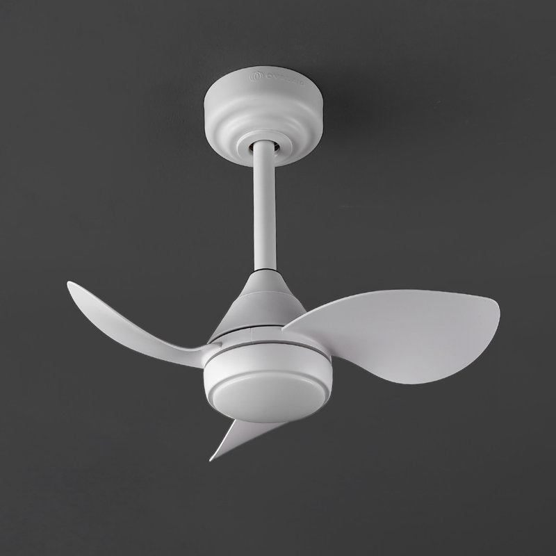 Ventilateur de plafond à DEL à intensité variable 22 po Albini, Blanc givré, Blanc mat