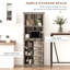 Kitchen Buffet With Hutch, Pantry Storage Cabinet With Sliding Barn Door, Adjustable Shelf