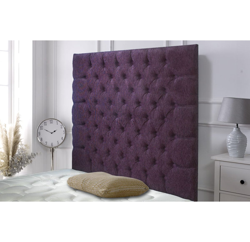 Shaw Upholstered Headboard, Plum, Single (3')