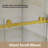 56-60 "W X 60" H Frameless Sliding Shower Door In Brushed Gold Finish-116985575
