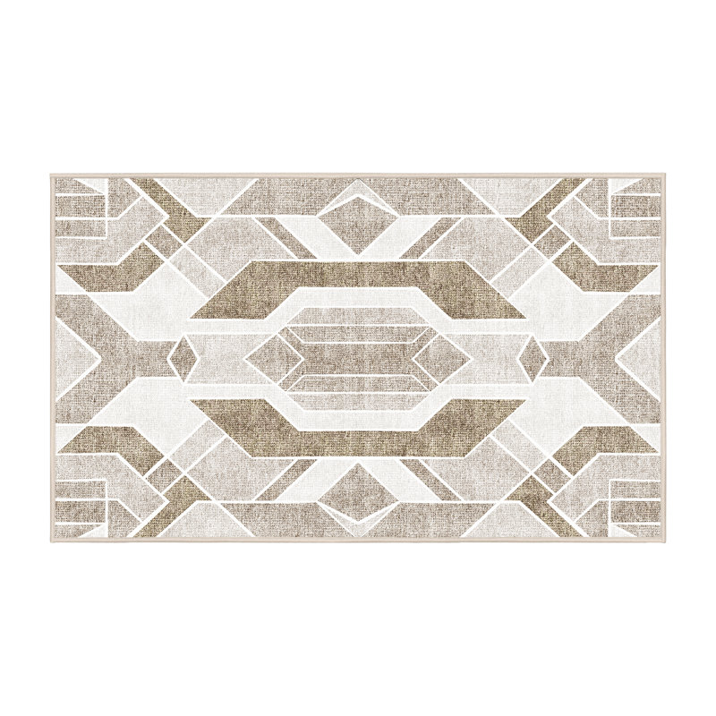 Tramiya Hand Loomed Washable Abstract Indoor Rug, Rectangle 8' x 10'