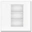 Armoire murale blanche avec rangement ouvert-62464541