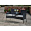 139.7Cm Wide Outdoor Wicker Gardern Loveseat with Cushions