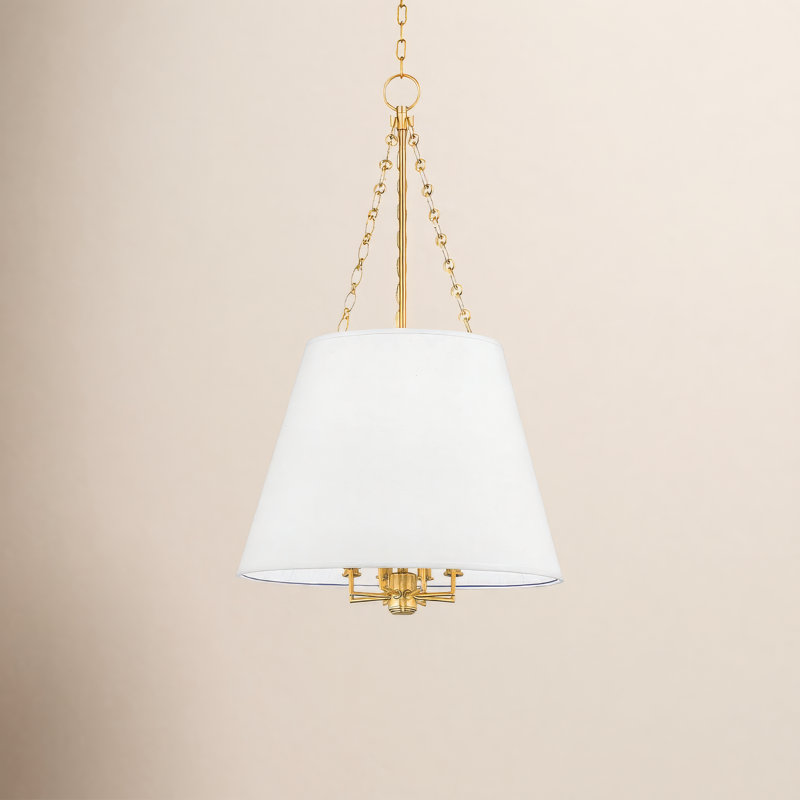 Burdett 8 - Light Pendant, Aged Brass
