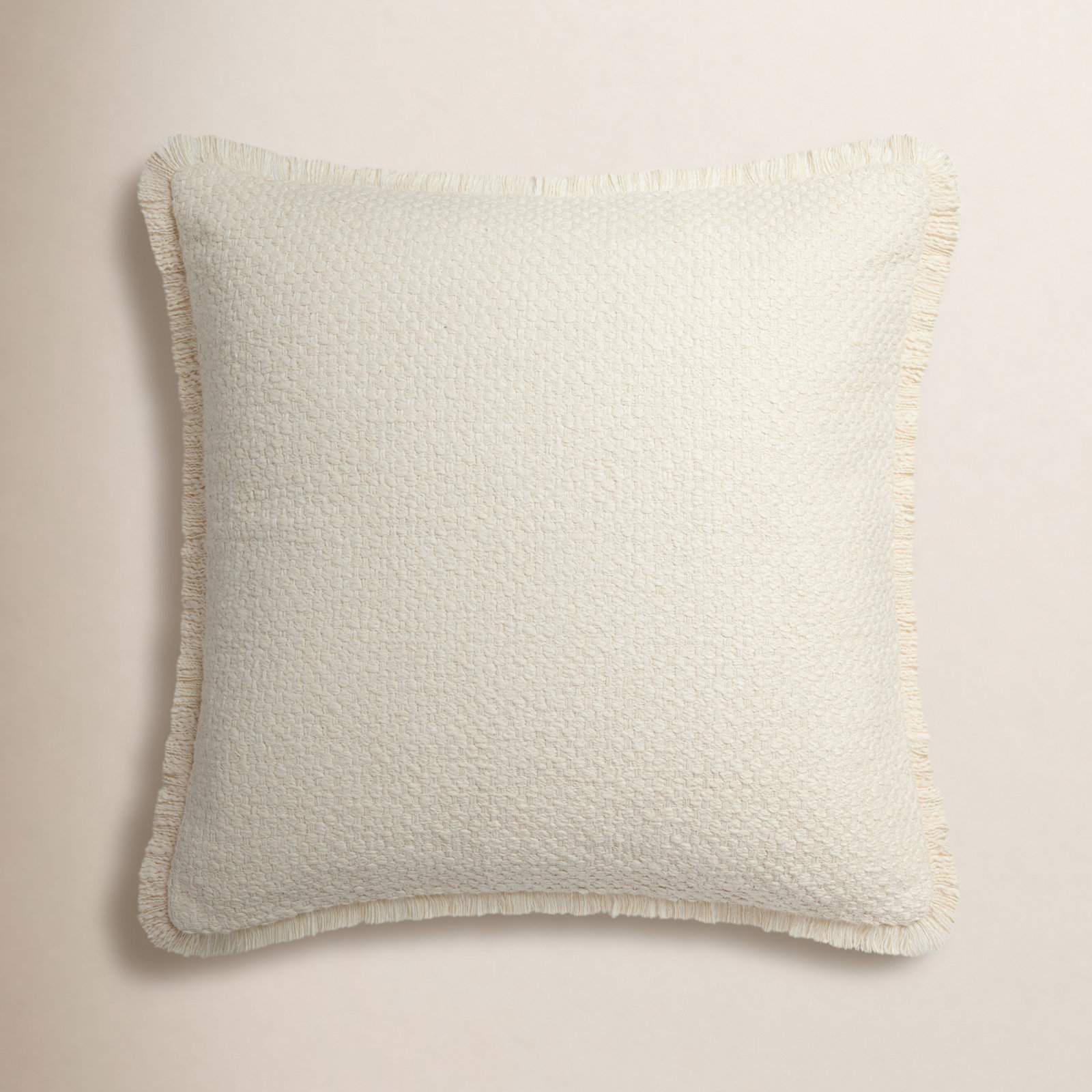 22" x 22" Pillow Cover, Pillow Cover Only - No Insert, Ivory