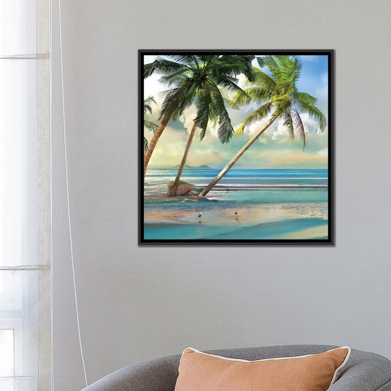 «A Found Paradise III» par Mike Calascibetta - impression d'art graphique, H 26 po x l 26 po x P 1,5 po, Pas de tapis