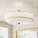 Flaire Linen Blend Semi Flush Mount