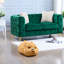 Canapés à compression, Chesterfield moderne en velours vert de 61 pouces pour la maison