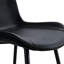 Table de salle à manger épissée blanche et noire avec dossier en fer renforcé 8 chaises en polyuréthane artificielle Siège confortable pour les invités-1411215745