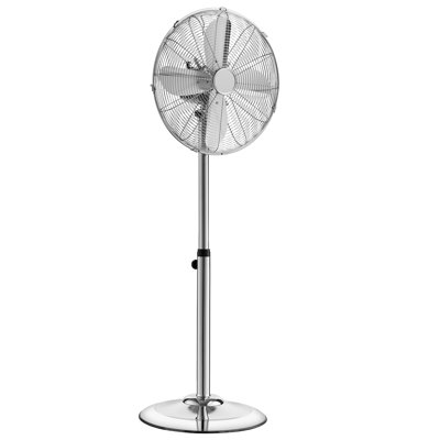 Ventilateur sur pied de 16 pouces à haute vitesse, ventilateur industriel sur pied de 1450 pi³ / min avec poignée, oscillant à 75 °, hauteur réglable à 3 vitesses, métal conçu pour le commerce, le garage, l'atelier, la maison et l'argent