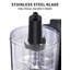 Mini Food Chopper – Small Electric Food Processor, 750ml Compact Vegetable Blender, Removable bowl, lid & blade, Simple one-button operation, 100W (Black)