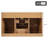 36" Wall-Mounted Bathroom Vanity with Ceramic Sink