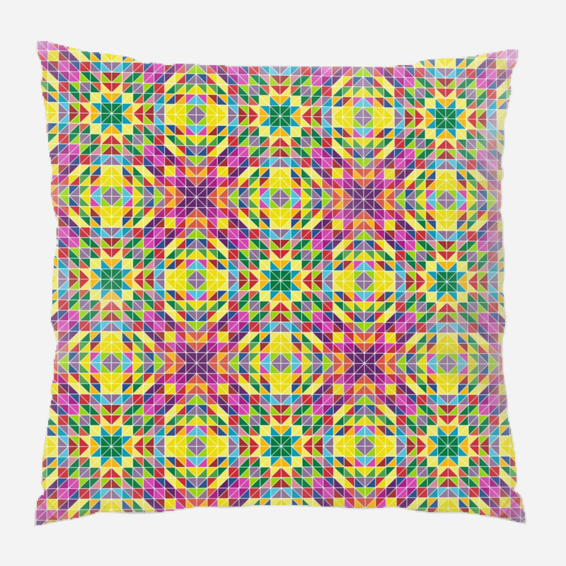 Coussin décoratif triangulaire