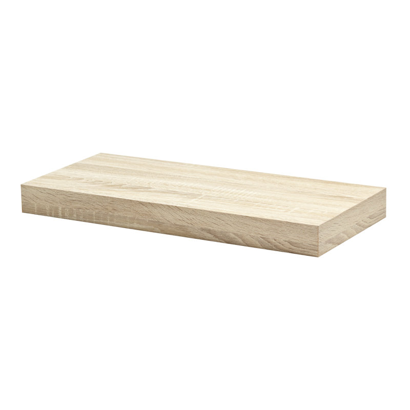 Destney Floating Shelf, 5cm H x 44.5cm W x 25cm D, Oak