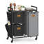 Metal Rolling Laundry Basket with Handles-991619759