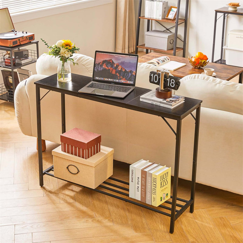 Addylynn 107cm Console Table, Black, Black